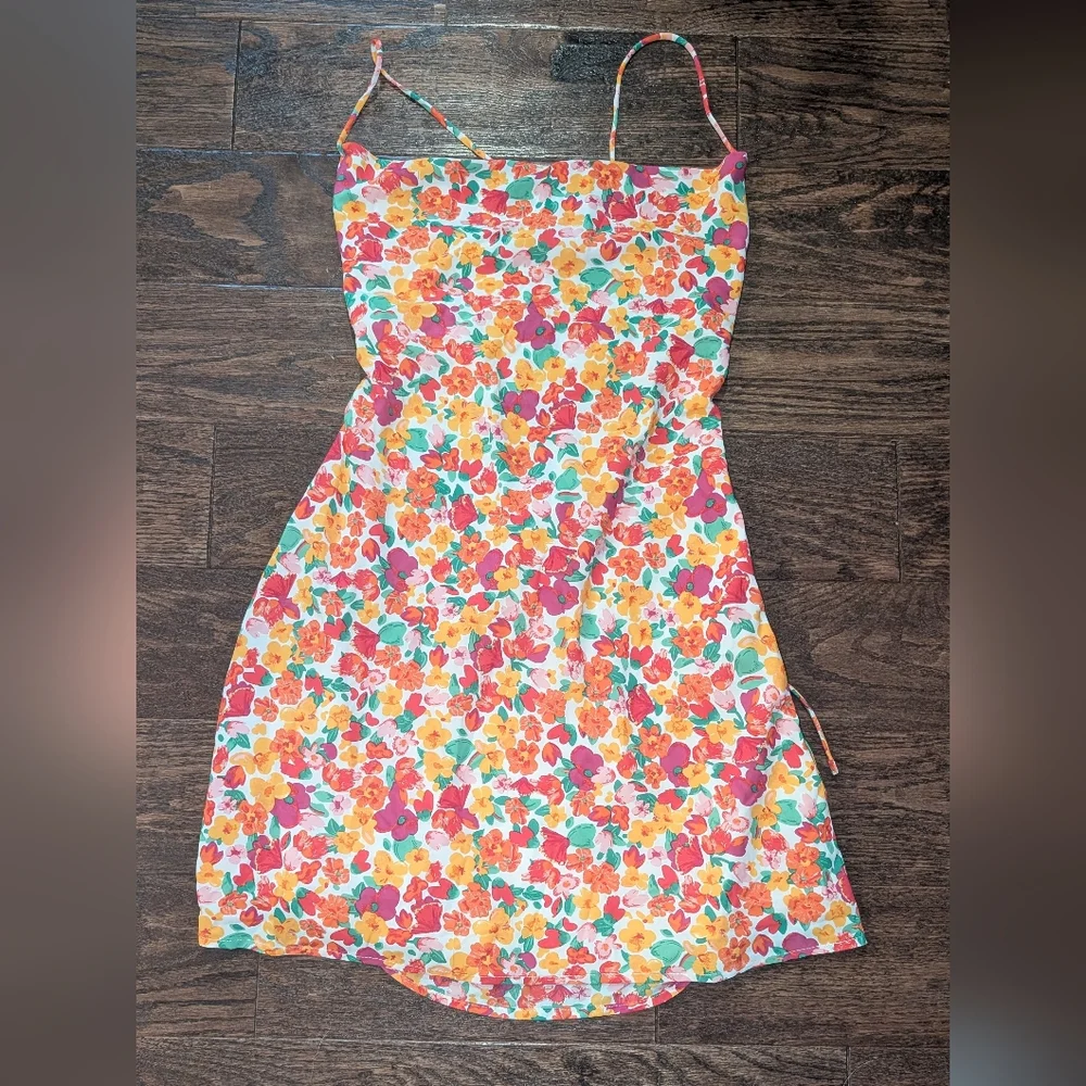 NWT Princess Polly Celena Rainbow Floral Mini Dress - Picture 6 of 9